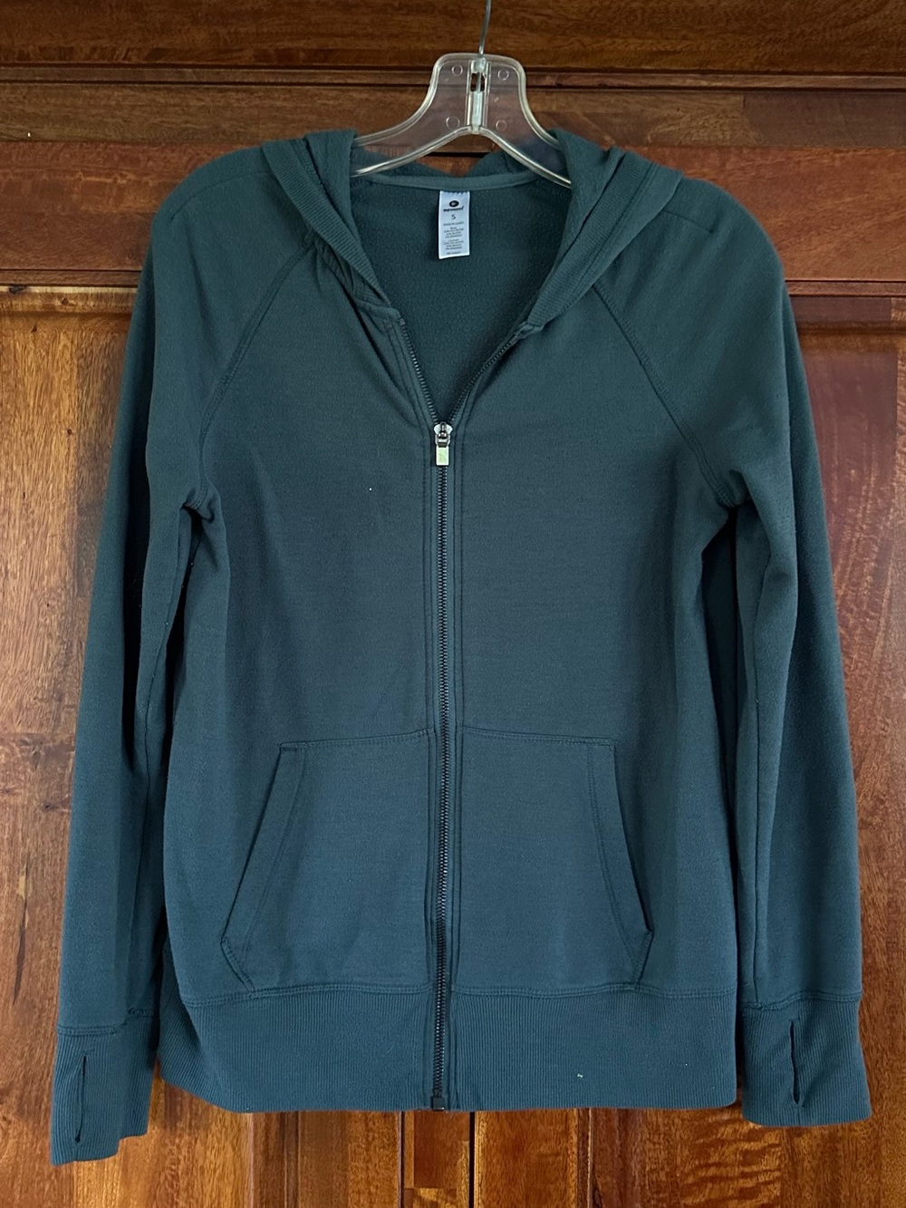 90 Degree By Reflex Dark Grey Full-Zip Hooded Utility Jacket